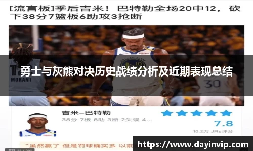 勇士与灰熊对决历史战绩分析及近期表现总结